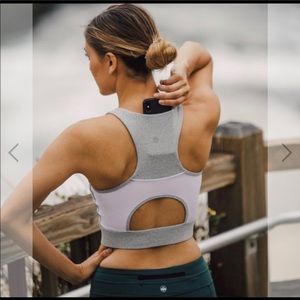 Senita Athletics Malibu Crop Top - Cloud Gray